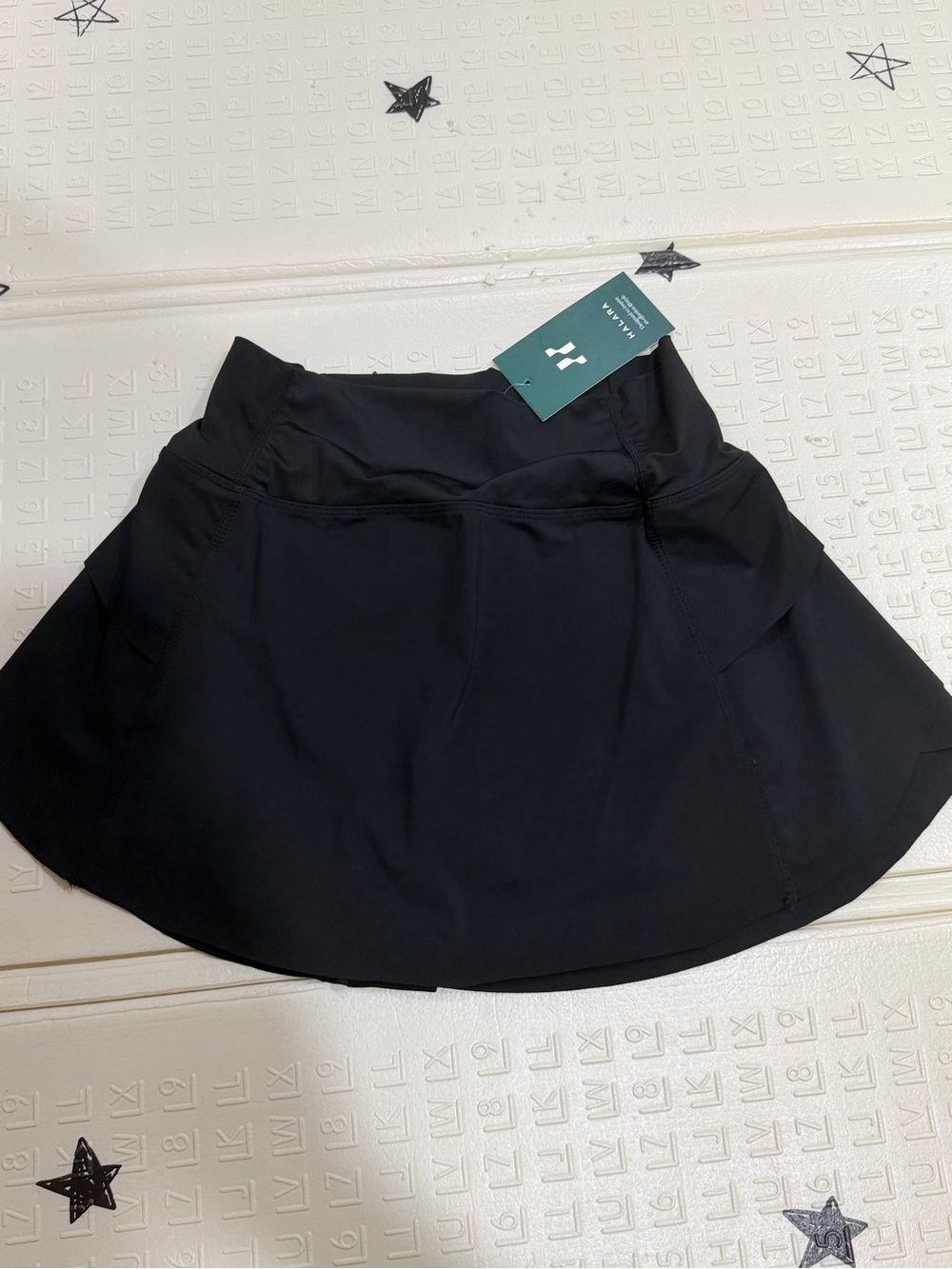 HALARA Black Athletic Skort with Built-In Shorts